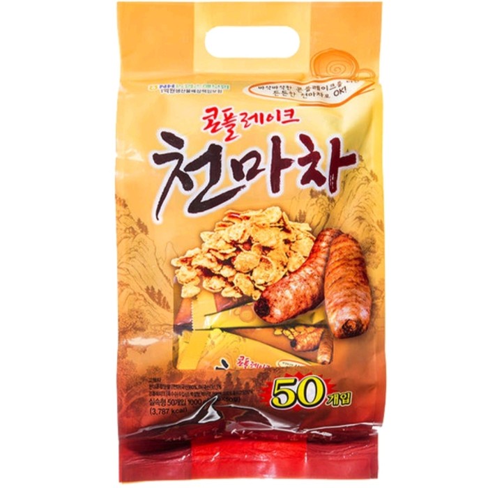 

[10 Sachet] Corn Flakes Cheon Ma Cha Cereal Korea