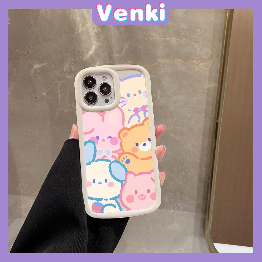 VENKI - For iPhone 11 iPhone Case Black Glossy TPU Soft Case Shockproof Protection Camera Cute Dog Compatible with iPhone 14 13 Pro max 12 Pro Max 11 xr xs max 7Plus 8Plus