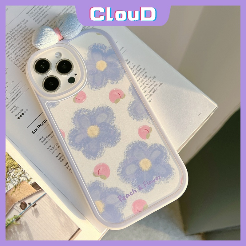 Case Untuk Realme C35 C55 C31 C25Y C15 C30 C12 C21Y C20A C25s C21 GT C11 5 6 8i 8 5i 9i 6i 6s 7i 10 Pro+8Pro C2 C3 C17 C20 3D Bow-knot Hias Lukisan Minyak Bunga Tpu Sarung Soft Cover