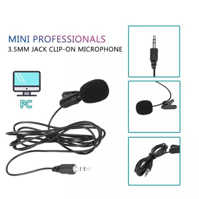 MICROPHONE MIC CLIP ON FOR LIVE YOUTUBER VLOGGER TIKTOK - MIC CLIP ON
