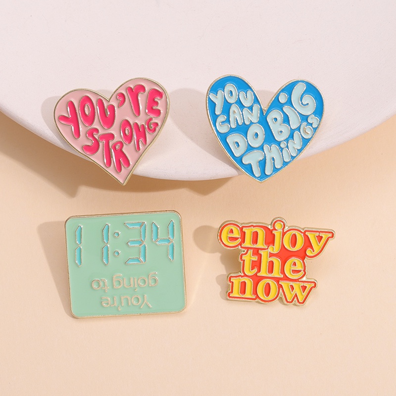 15gaya Kata Pernyataan Kerah Pin Menikmati Sekarang Ransel Lencana Something Good Is Coming Bros Pakaian Aksesori Hadiah