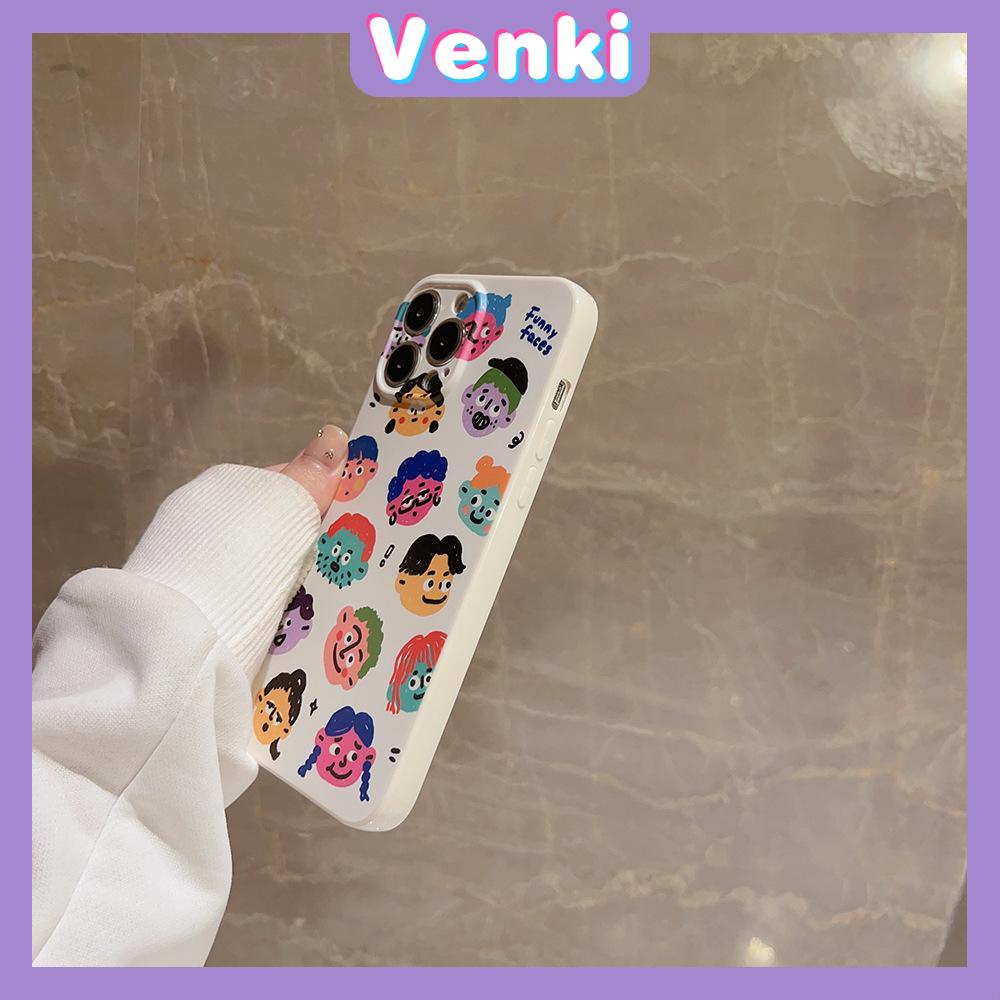 VENKI - For iPhone 11 iPhone Case Film TPU Soft Case Transparent Cute Cartoon Camera Protection Shockproof Compatible with iPhone 14 13 Pro max 12 Pro Max xr xs max 7 8 Plus