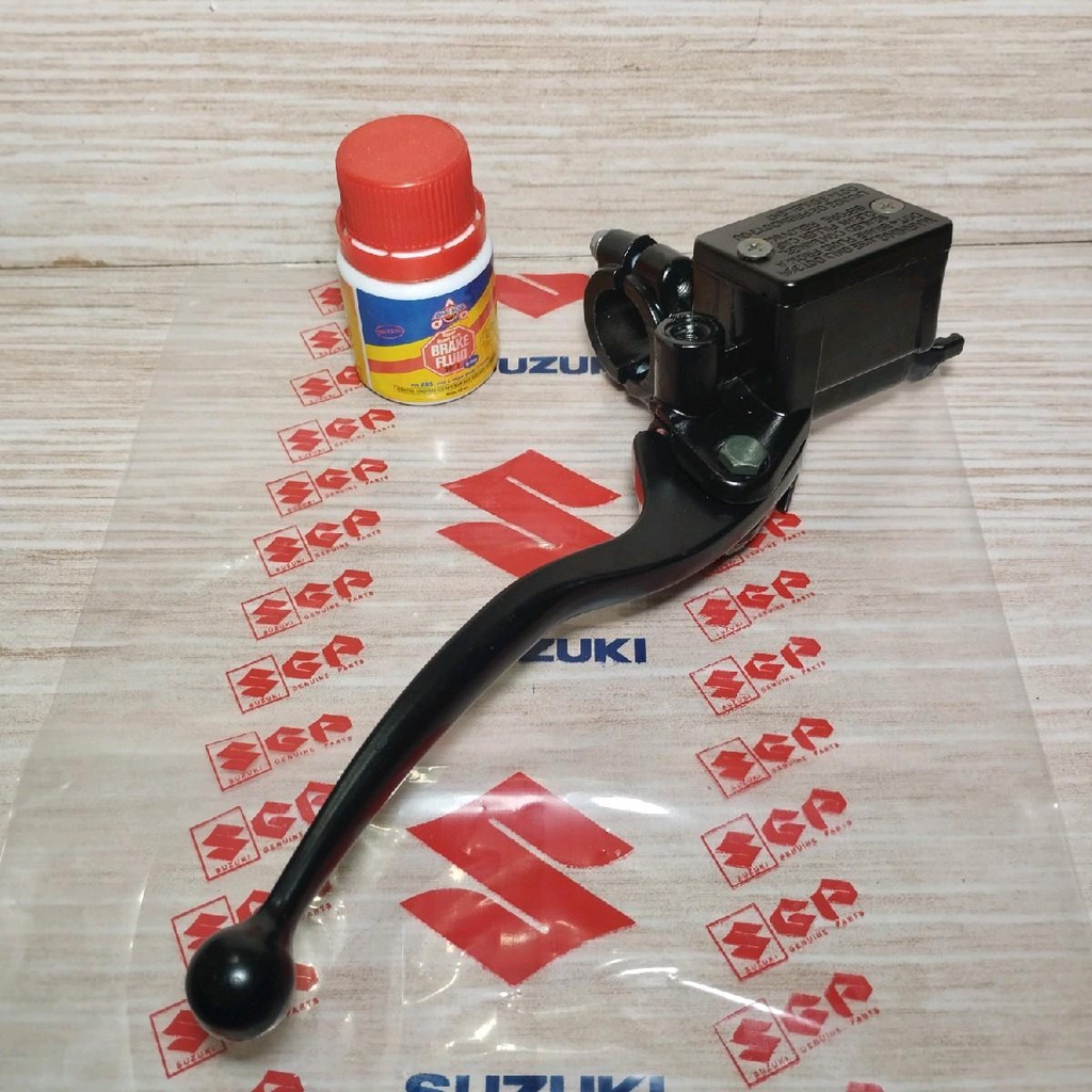 Rumah minyak dgn handel tuas rem depan & Minyak Rem 50ml Motor Satria Fu Drat 12