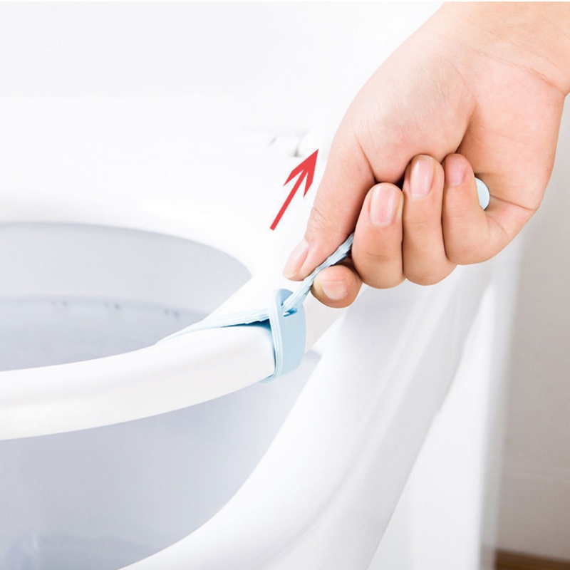 Pengangkat Tutup Toilet TRP Silikon Kamar Mandi/Adjustable Tahan Aus Menghindari Menyentuh Toilet Lid Handle Holder