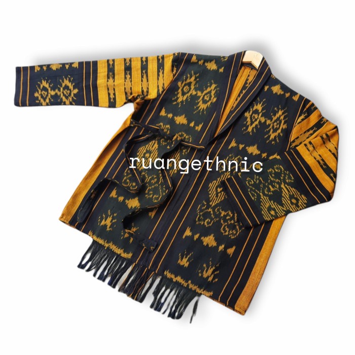 outer tenun etnik pria/kimono outer pria original