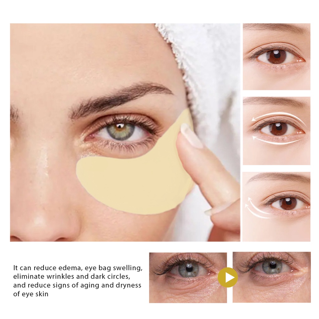 EELHOE Masker Mata Eye Patches Eye Mask - Retinol Gel Masker Wajah Mencerahkan Melembabkan Anti-Kerut Anti-Aging Remove Dark Circles Kantung Mata (20 Pcs/10 Pairs)
