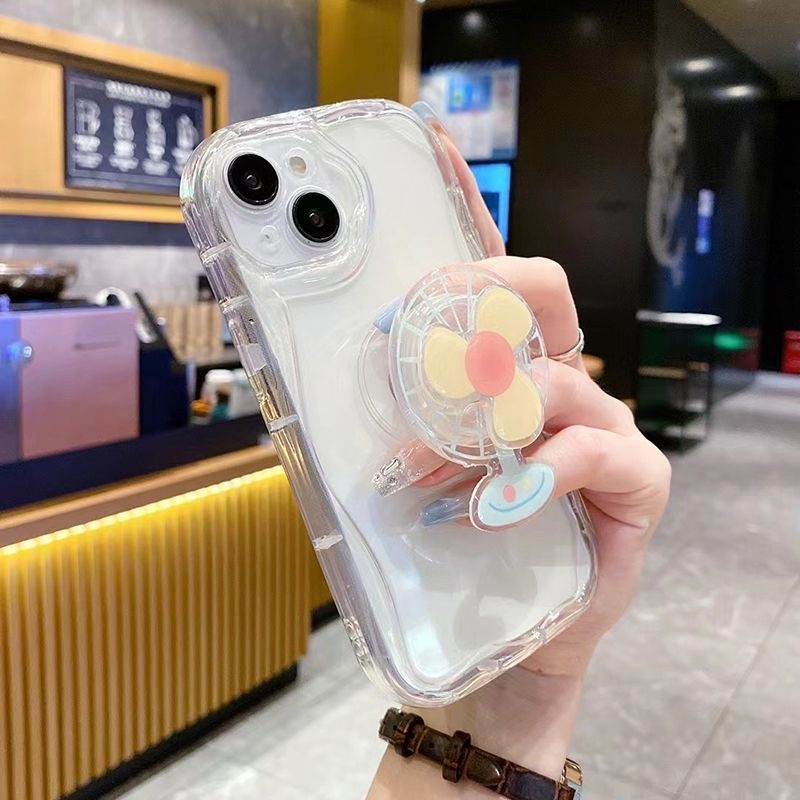 IPHONE Casing Ponsel Desain Kipas Angin Berputar Lucu Kompatibel Dengan Iphone12 13 14 11 Pro Max X Xs Max Xr fdcdf