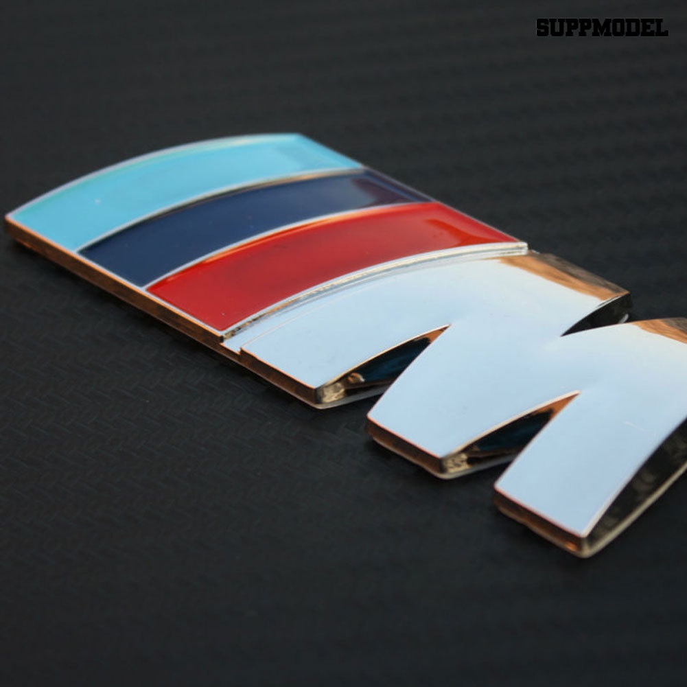 [SM Auto] 3D M Logo Plating Metal Badge Fender Emblem Stiker Mobil Dekorasi Untuk BMW