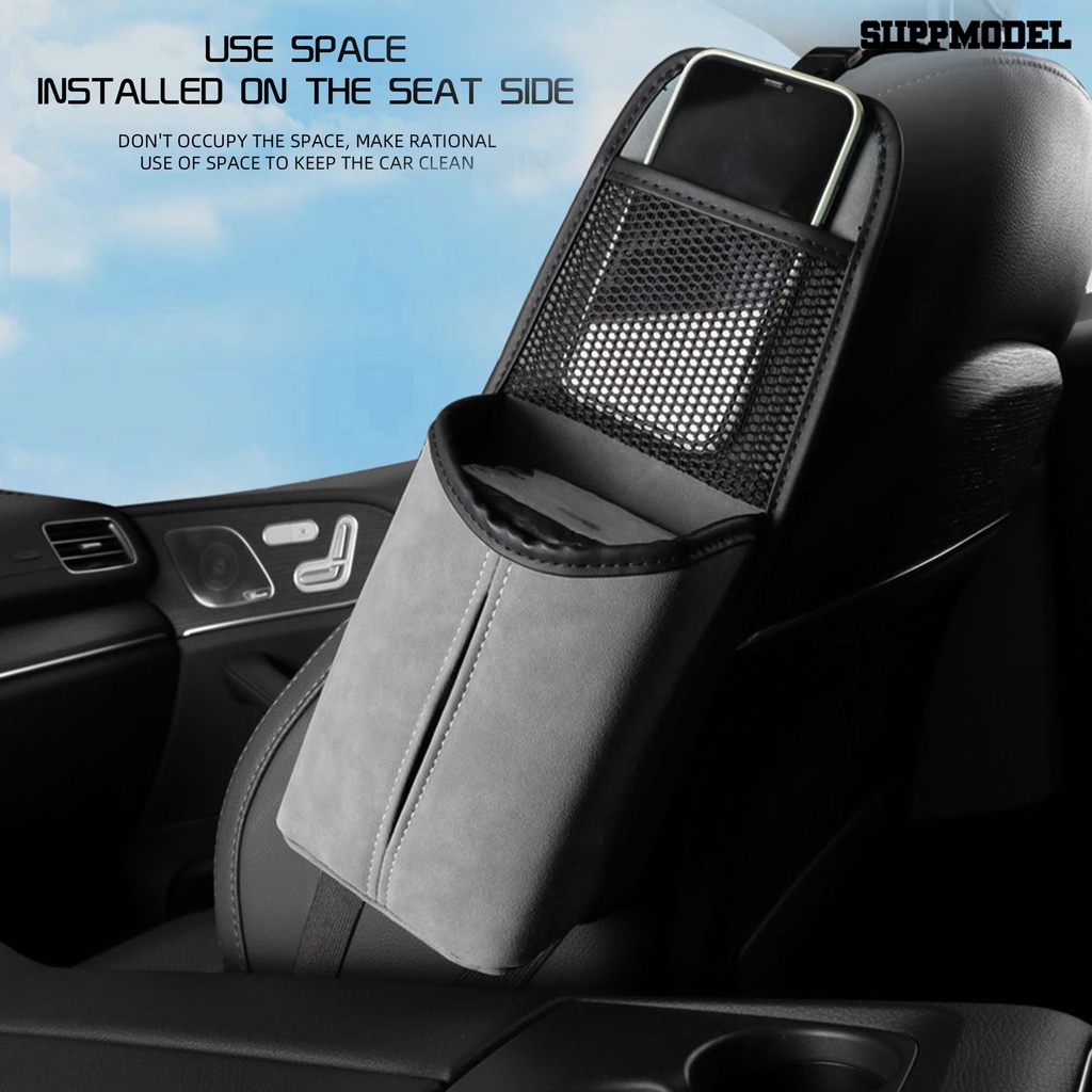 [SM Otomatis] Organizer Sisi Kursi Mobil Dengan Saku Jaring Kapasitas Besar Tali Adjustable Penyimpanan Kursi Otomatis Tas Gantung Perlengkapan Kendaraan