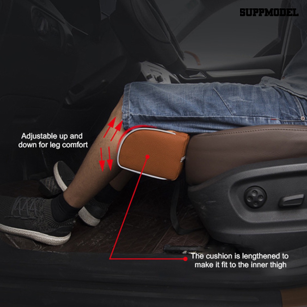 [SM Auto] Universal Faux Leather Car Seat Leg Thigh Support Cushion Bantal Bantalan Pemanjang