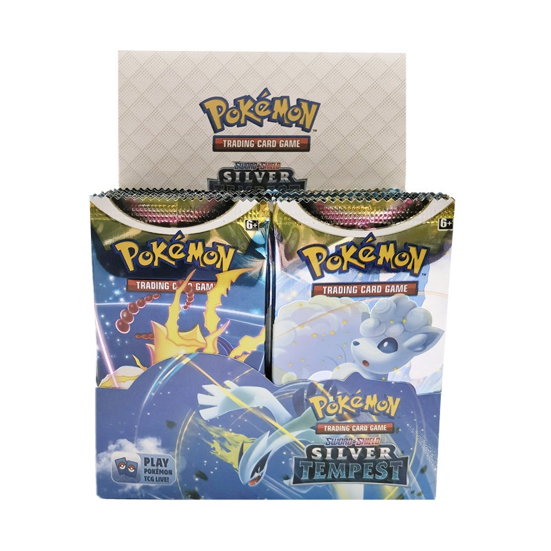 Baru 324 Pcs/Kotak Seri Perisai Pedang Inggris Kartu Pokemon V V VMAX Booster Box Kartu Perdagangan TCG Mainan Untuk Hadiah Anak