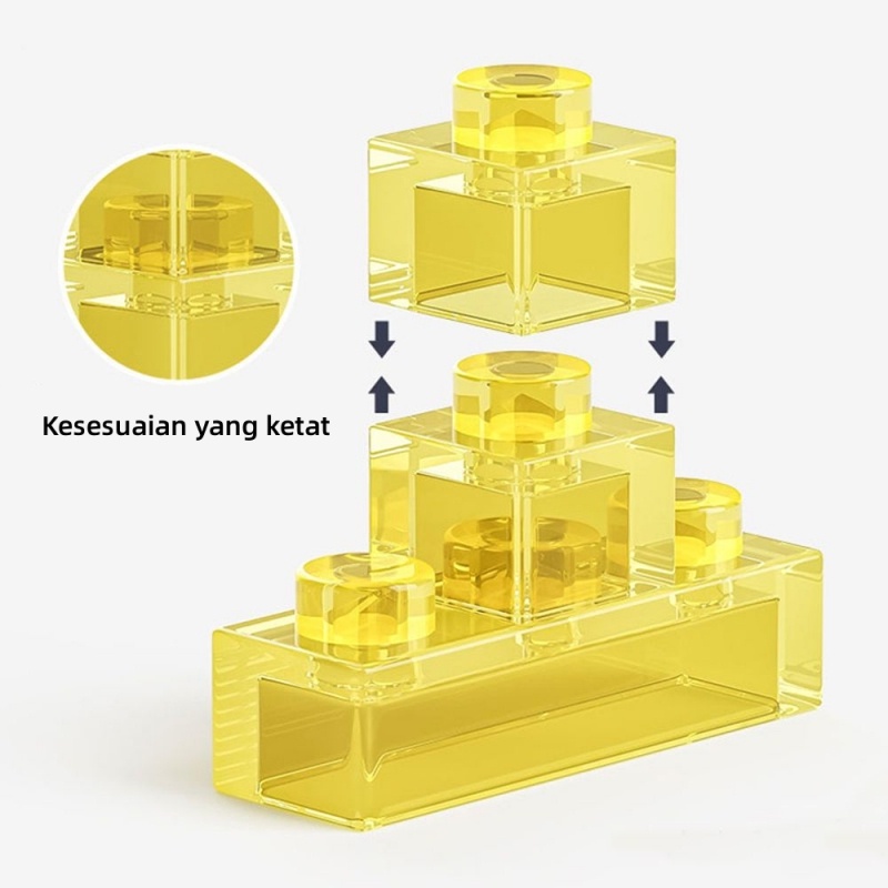 （Bisa Bersinar)Mainan Balok Susu 3D Nano Blok Edukasi Karakter Kartun DIY 3D Puzzle Brick Mini