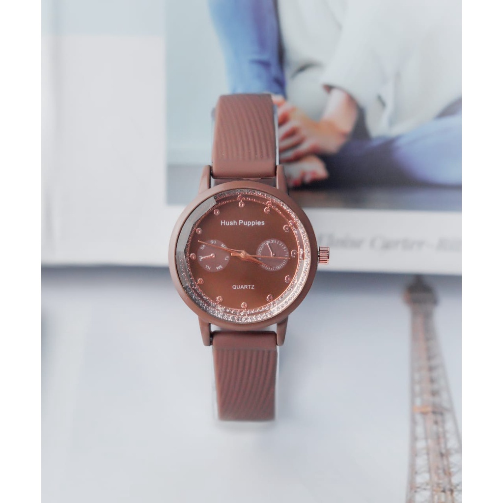 BAJ Jam Tangan Quartz Strap PU Analog Casual Gaya Retro Wanita &amp; Pria Ulzzang Watch Korean Fashion RM078