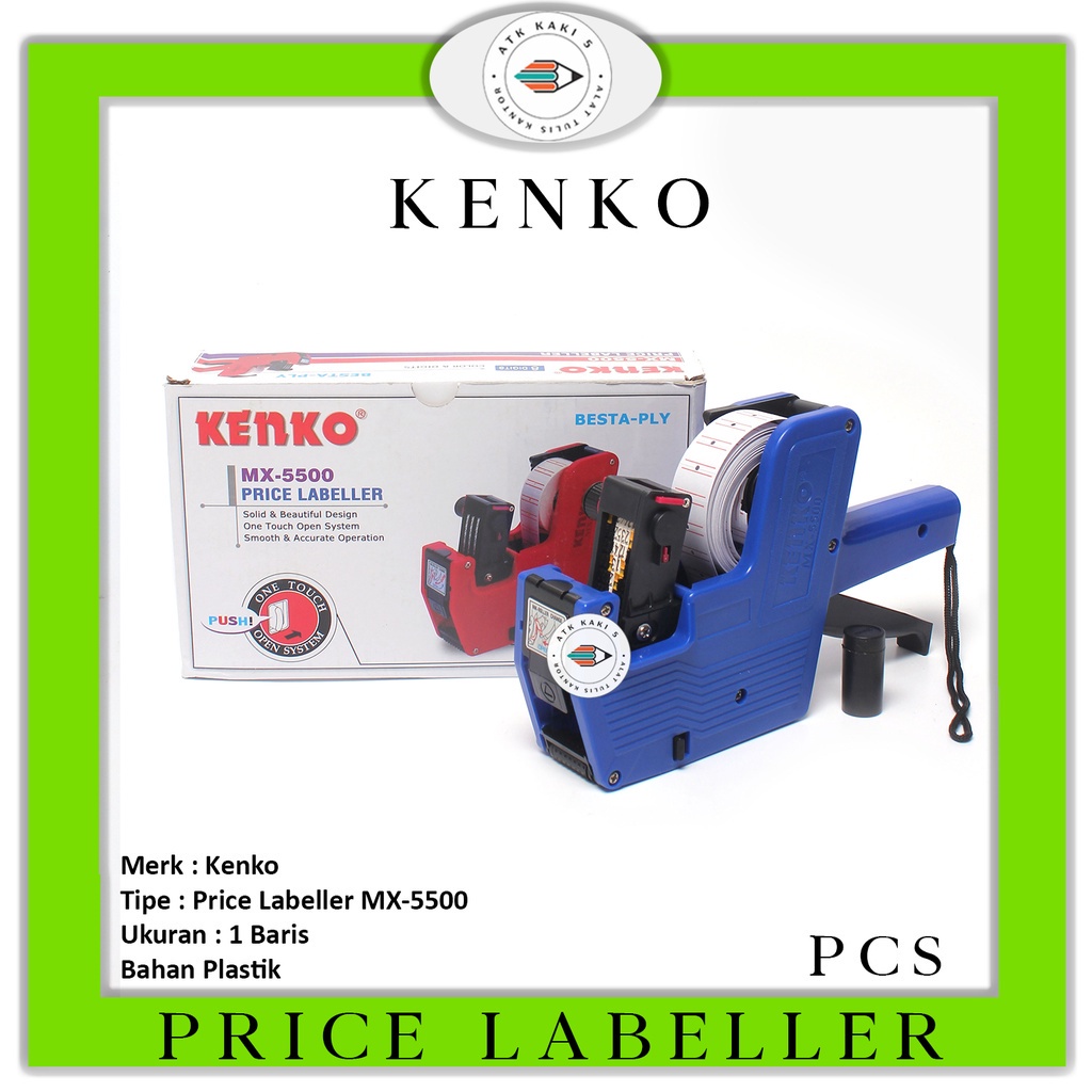 

KENKO - Price Labeller MX-5500M Label Harga - Pcs