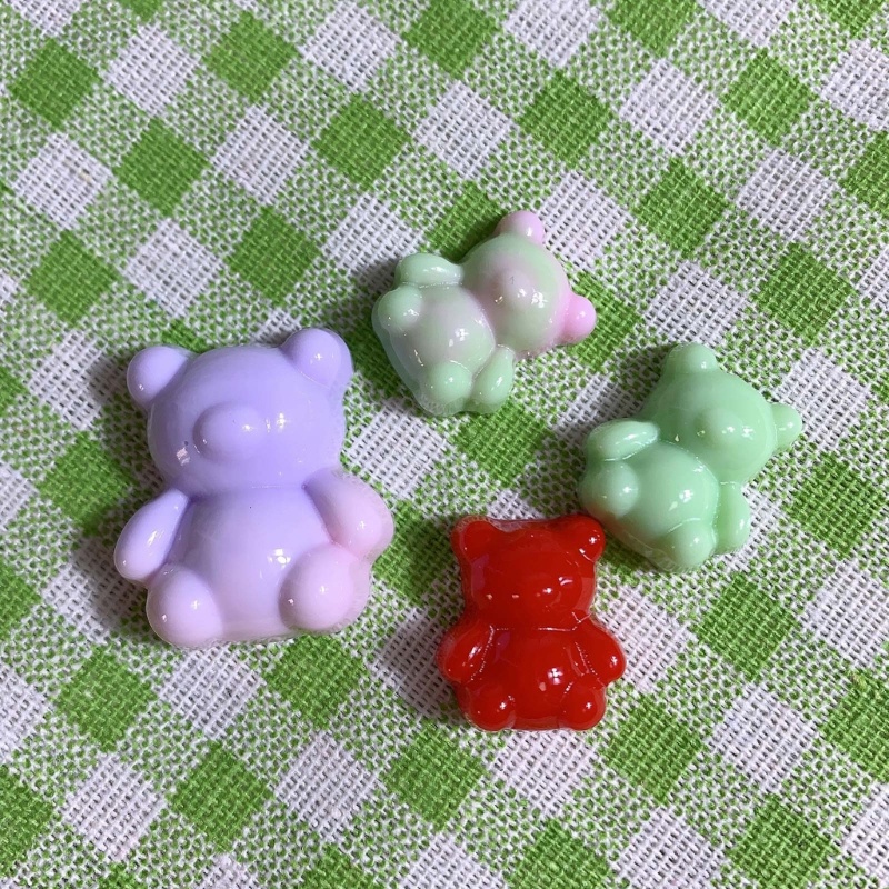 Sa Cetakan Resin Silikon Ornamen Resin Cetakan Kerajinan Membuat Cetakan Berbentuk Beruang Kecil Bahan Silikon Hand-Making Juga