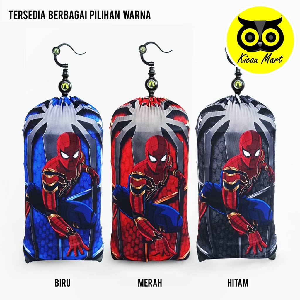 Krodong Kerodong Sangkar Lovebird Premium Fullprint Motif Spiderman Sempati Kerodong Krodong Sangkar Burung Love Bird Bulat Kapsul Full Printing