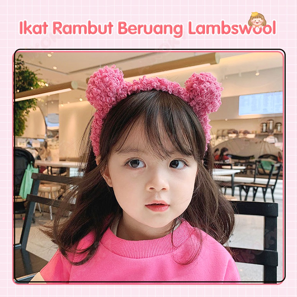 Aikoky Bando Bear Anak Perempuan Headband Korea Telinga Beruang