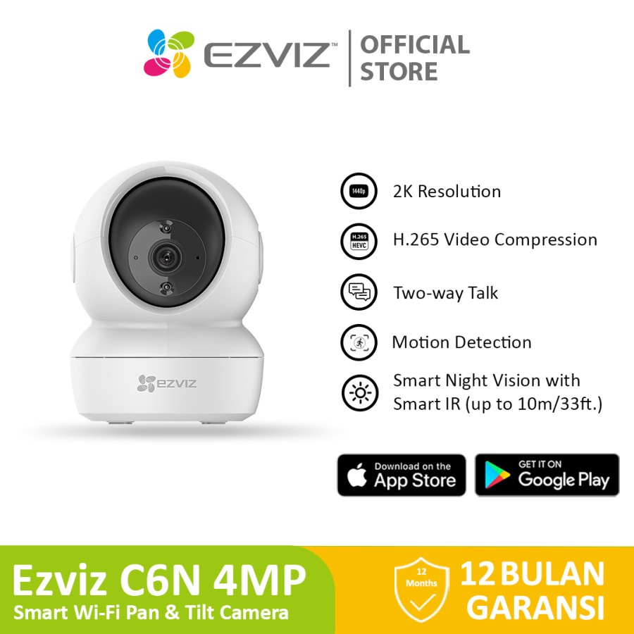 Ezviz C6N Smart Wifi Pan Tilt Camera 4MP