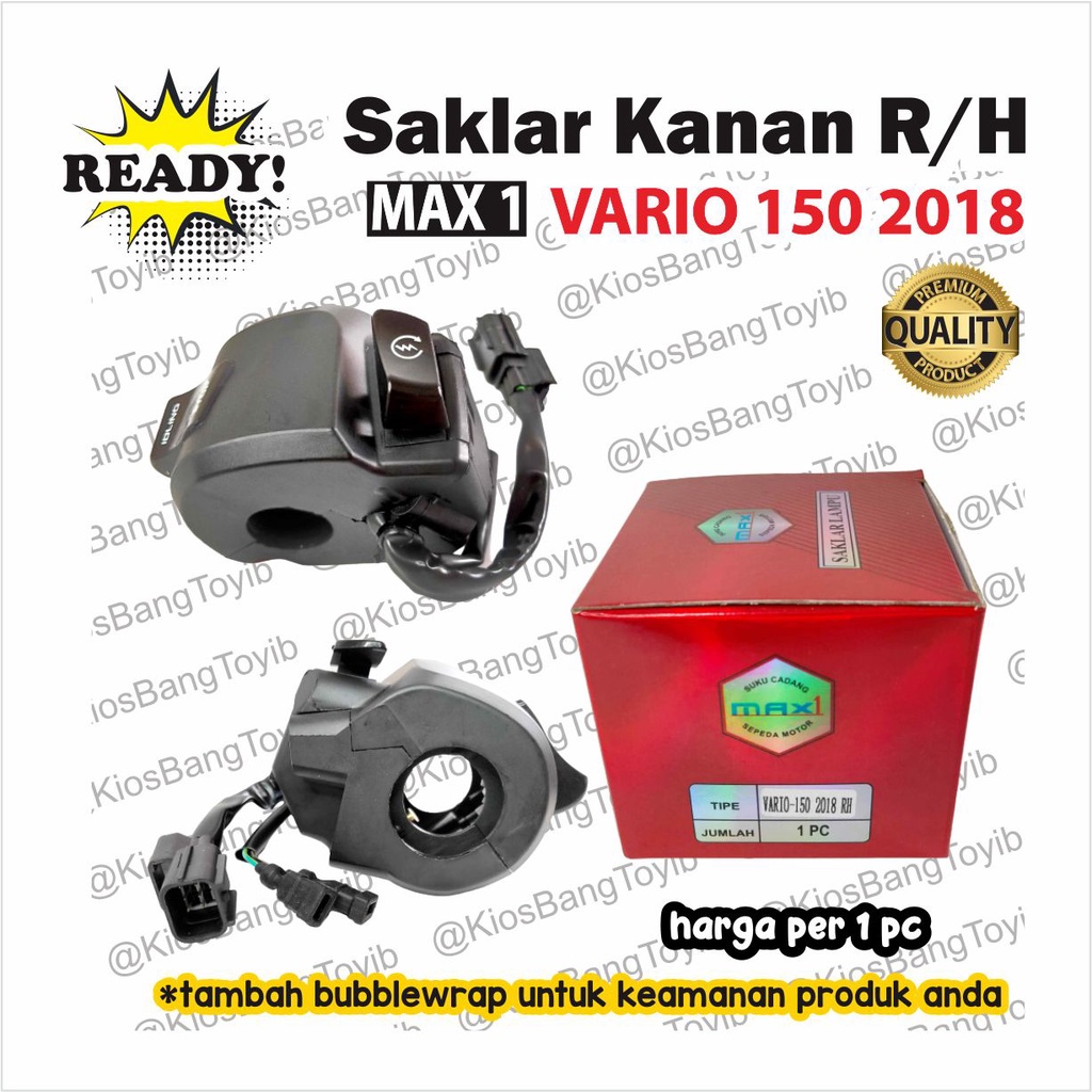 Saklar Holder Handle Switch KANAN Honda VARIO 150 (ISS) 2018 [-max1-]