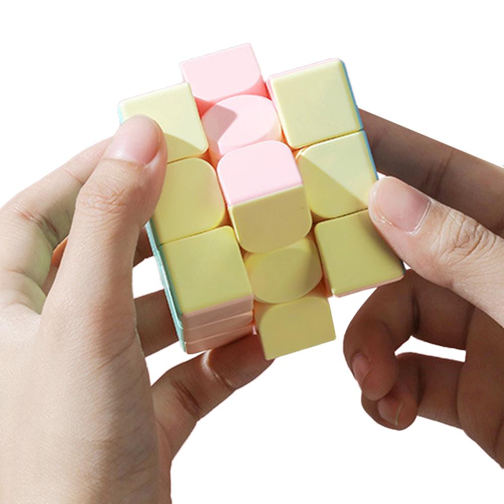 Timekey Macaron Series 2x2 3x3 4x4 5x5 Piramid Magic Cube Kubus Performa Kompetitif Untuk Mainan Edukasi Anak Q2T8