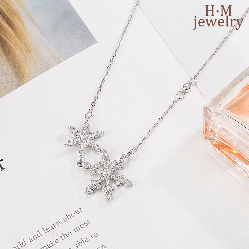 Kalung Snowflake Perak S9252023 New