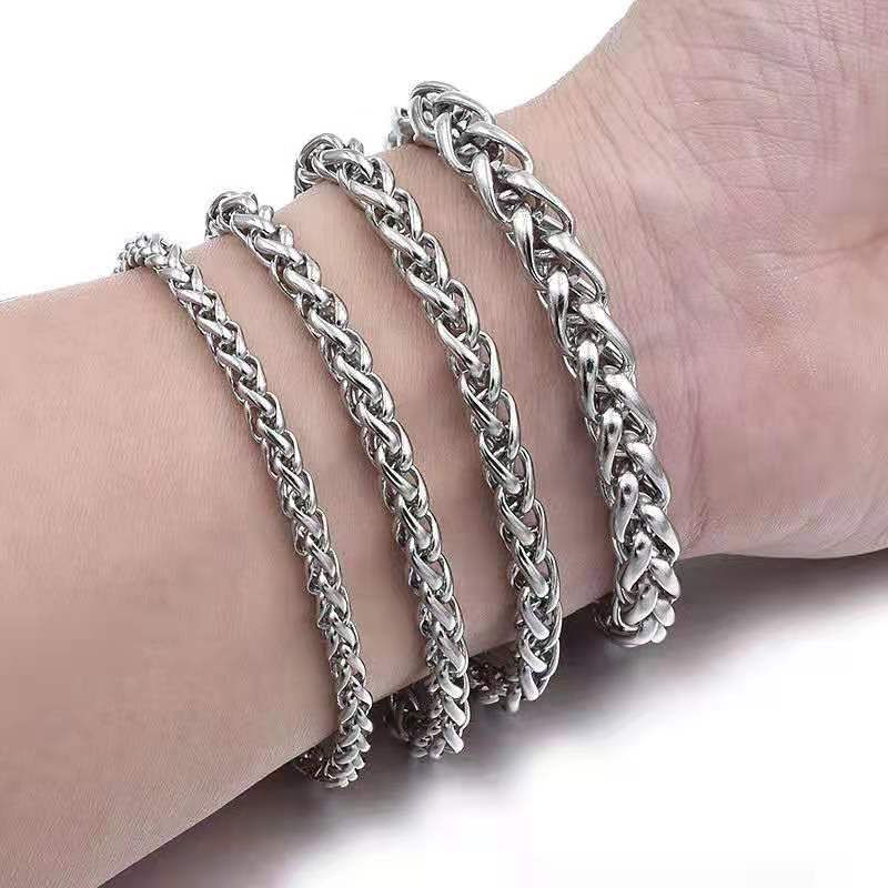 Gelang Musim Panas Tidak Berwarna Dan Tidak Berkarat, Rantai Keel Unisex, Perhiasan Gelang Baja Titanium