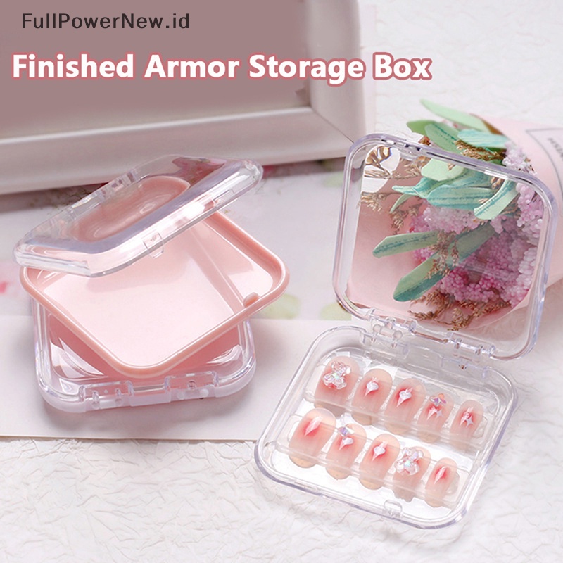 Power Nail Art Organizer Menebal Jadi Kuku Palsu Packing Box Display Storage ID
