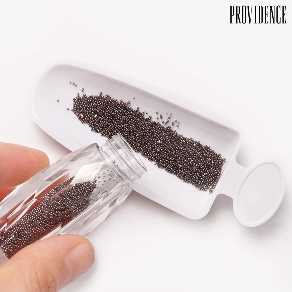 Providence Tempat Bedak Kuku Dengan Corong Double Layer Detachable Mudah Dibersihkan Mengurangi Limbah Kuku Seni Glitter Bubuk Payet Daur Ulang Kotak Wadah Perlengkapan Salon Kuku