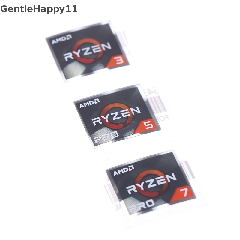 Gentlehappy 5PCS AMD Processor Series Label Stiker A9 PRO E2 Ryzen3 5 7 Logo DIY Decor id