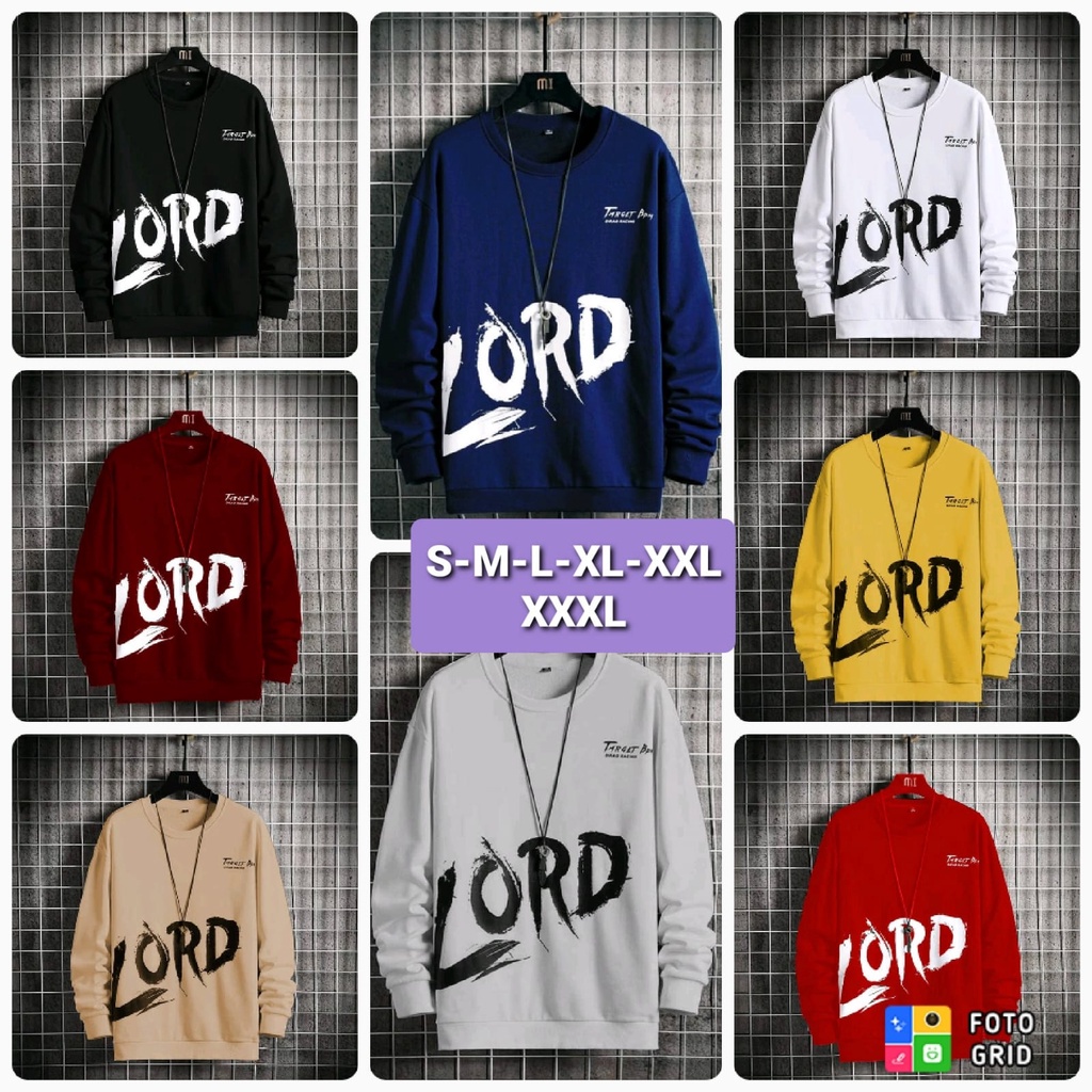 COD/DS2/ KAOS DISTRO PRIA LENGAN PANJANG LORD RAJA SULTAN BAHAN BABYTERRY MOTIF PRINT