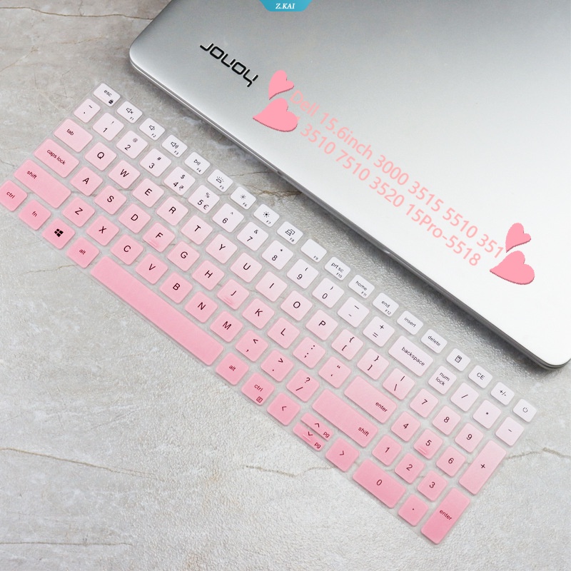 Sleeve Keyboard Laptop Yang Dapat Dicuci Dan Dilepas Untuk Dell 15.6inch 30003515 5510 3511 3510 7510 3520 15Pro-5518 Silikon Keyboard Protection Film Pelindung Kulit Dan Debu [ZK]