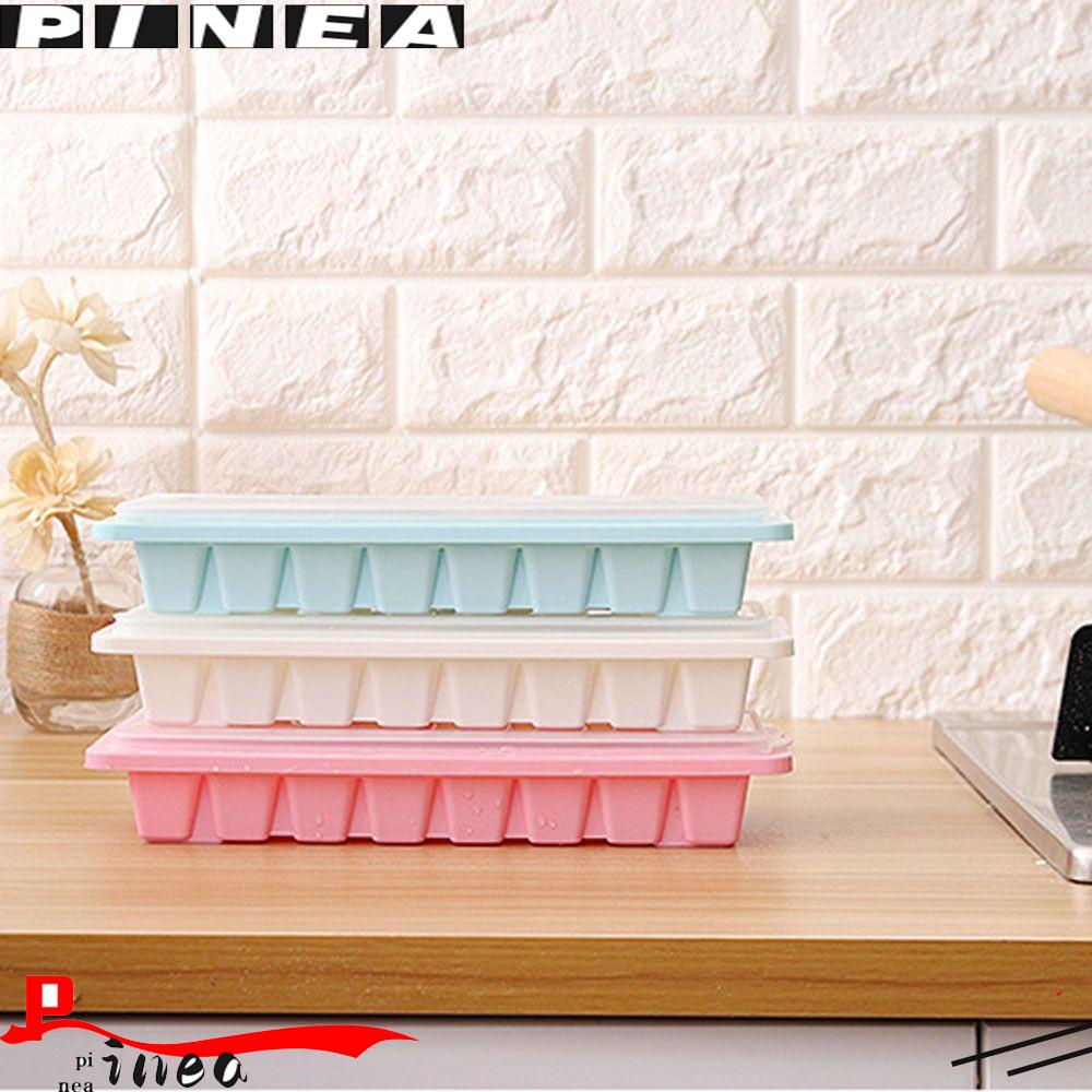 Ice Tray Tutup Plastik Maker Box Jelly Freezer Nanas 16rongga