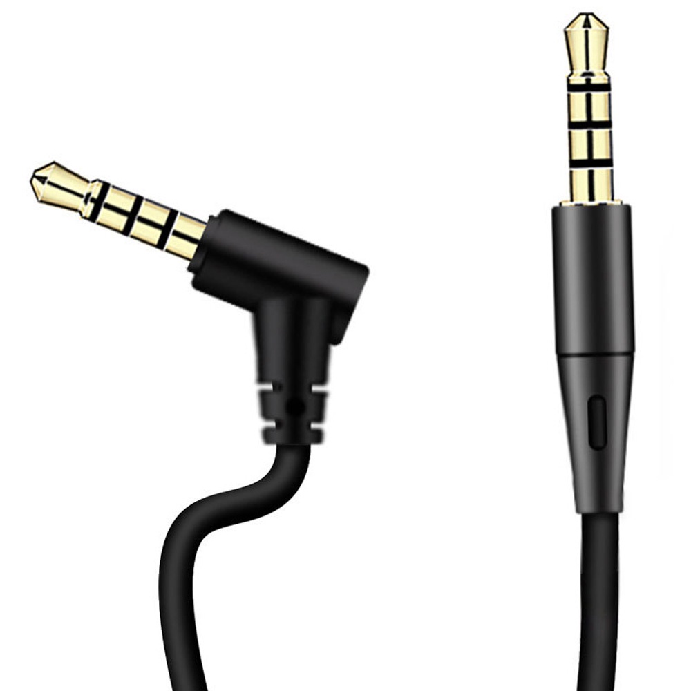 3.5mm Male To Male Dengan Microphone Tuning Cable AUX Kabel Rekaman Mobil Handphone Komputer Karaoke Call Kabel Sambungan Universal