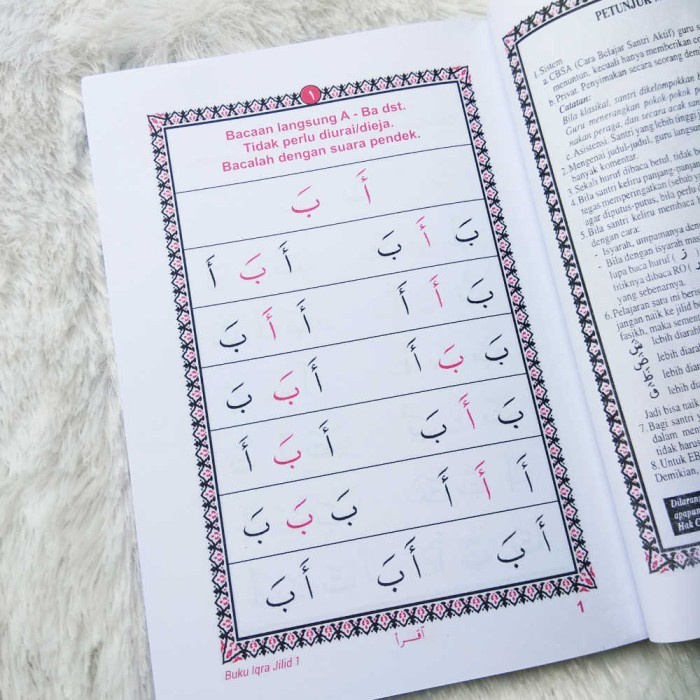BUKU Iqro / Iqra Utsmani Jilid 1-6 dalam 1 Buku
