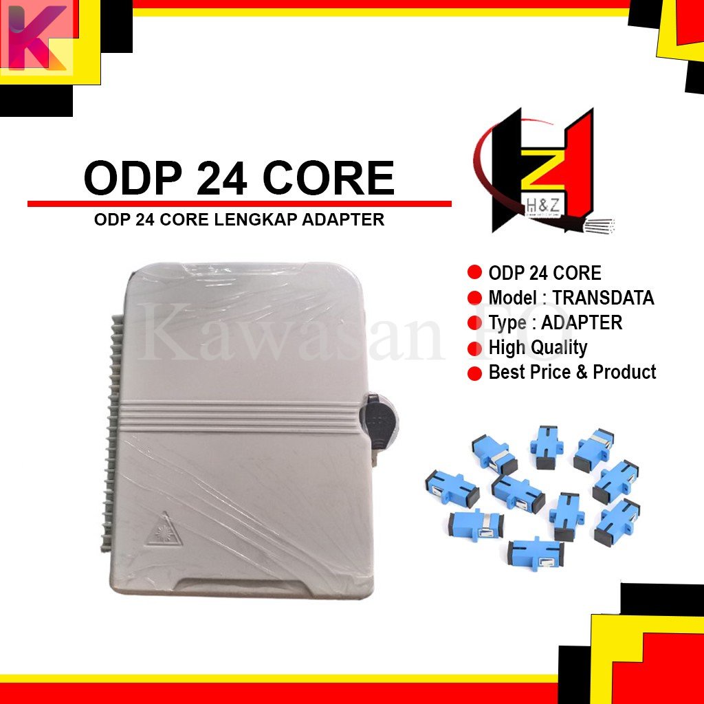 Odp 24 Core Lengkap Adapter SC UPC /Odp 24core model transdata/fiber optik/odp 24c