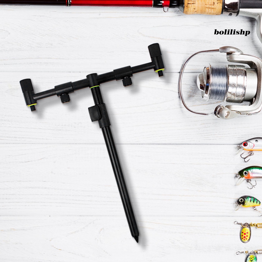 Bo-crossbar Bracket Teleskopik Stabilitas Tinggi Portabel Tahan Aus Pemasangan Mudah Heavy Duty Aluminium Alloy Tandon Memancing Alarm Sea Rod Holder Fishing Gear