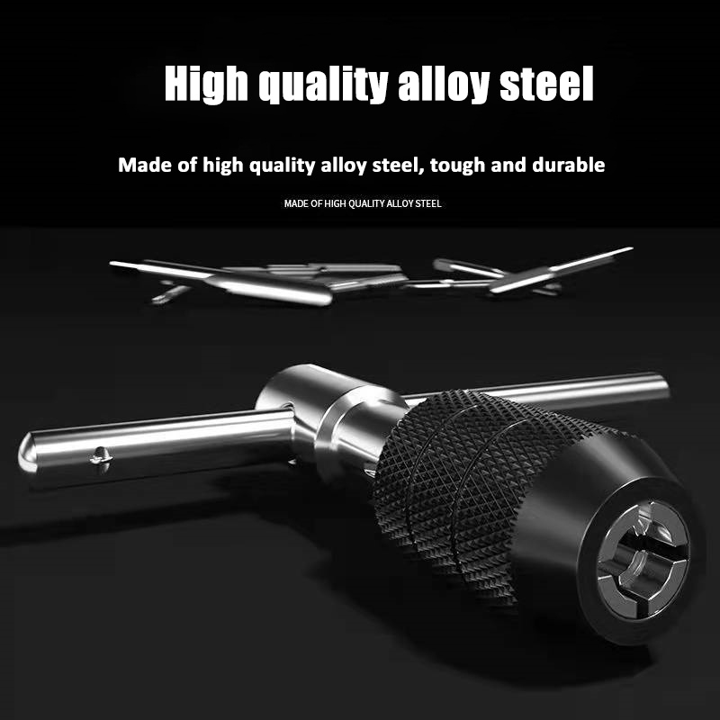 YGRETTE - Alloet Mata Bor Wrench Drill Bit Hand Tapping Twist Bit 6 PCS - H21 - Silver ALAT TAPING TAP MANUAL