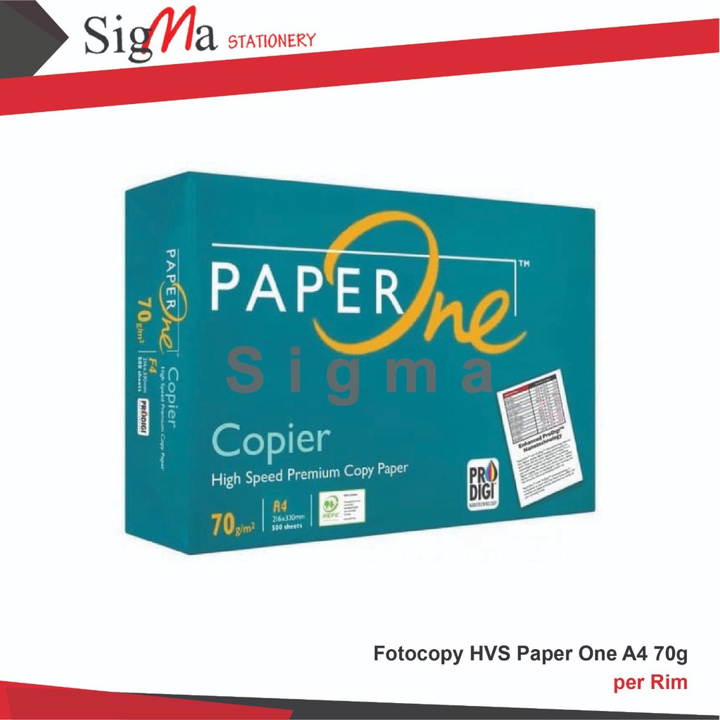 

Kertas HVS A4 70 gram PAPER ONE (Rim) / 75gr