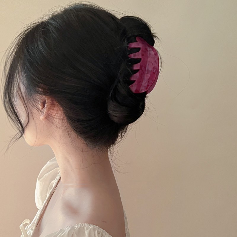 Klip Rambut Asam Asetat Pan Hair Shark Clip Aksesoris Rambut Retro Simple