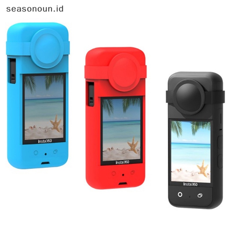 Seasonoun Silicone Case Insta360 ONE X3 Kamera Action Panorama Dustproof Anti-Drop Case.