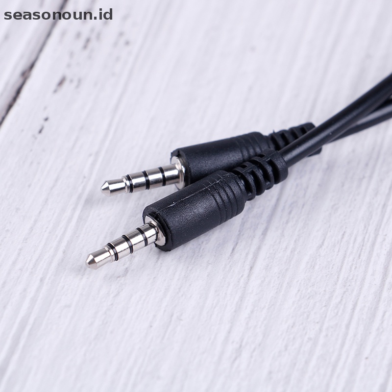 Seasonoun 2Pcs 3.5mm stereo male to micro USB male car AUX out cable Untuk Android samsung.