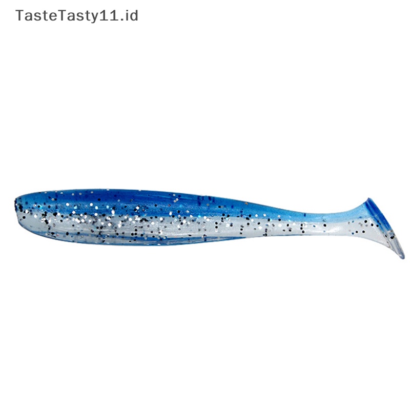 Tastetasty T Tail Worm Soft Lures Easy Shiner Umpan Lembut Buatan Bau Ditambahkan Untuk Bass Mancing Wobblers.