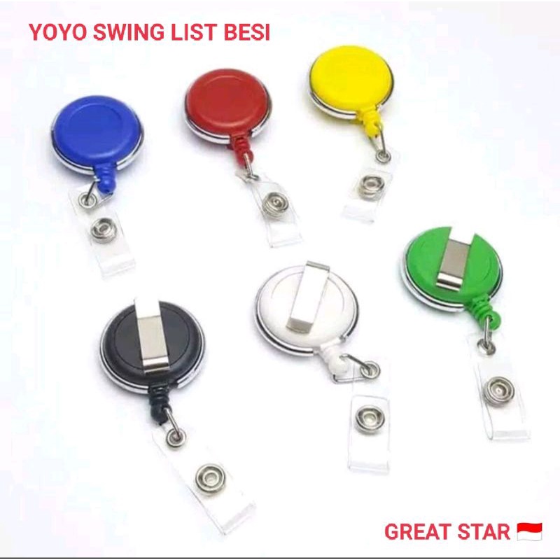 

YOYO SWING/Putar ID CARD-HANG TAG-CARD HOLDER-LIST BESI YOYO ROTARY GREAT STAR
