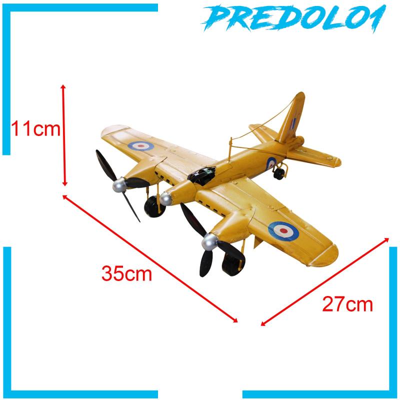 [Predolo1] Gaya Vintage Model Pesawat Metal Planes Model Untuk Hadiah Liburan Cewek Cowok