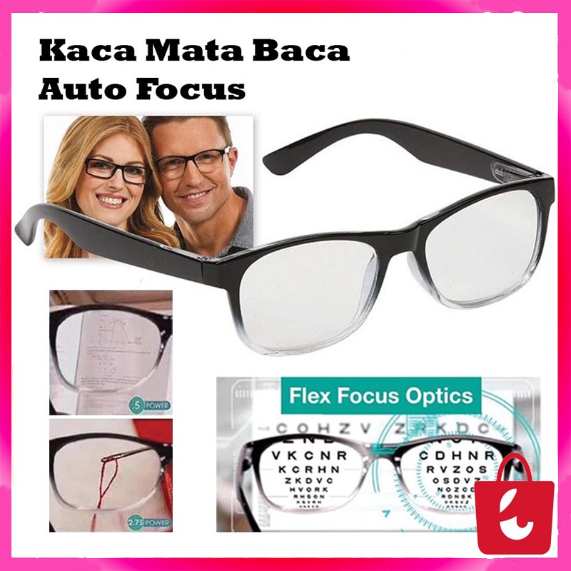 [100% Asli] Kacamata Baca Lensa Plus Auto Focus ONE POWER READERS Kacamata Pria Wanita Reading Glasses