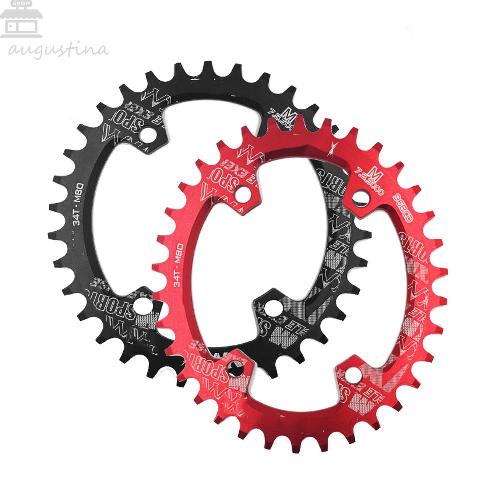 Agustinina Plat Gigi Sepeda Jalan Oval Untuk M7000 M8000 M9000 Narrow Wide 30T 32T 34T 36T 38T Plat Chainring Bahan Aluminium Alloy