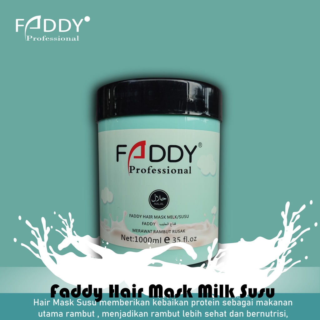 Faddy - Hair Mask (Makser Rambut) (Creambath) (Perawatan Rambut) 1000 gr - CO