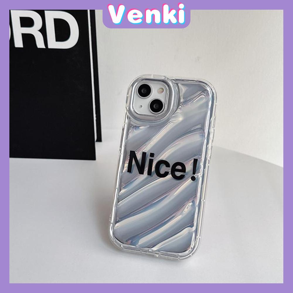 VENKI - For iPhone 11 iPhone Case Laser Reflective Transparent Phone Case TPU Soft Shockproof Airbag Case Protection Nice Good Compatible with iPhone 14 13 Pro max 12 Pro Max xr xs