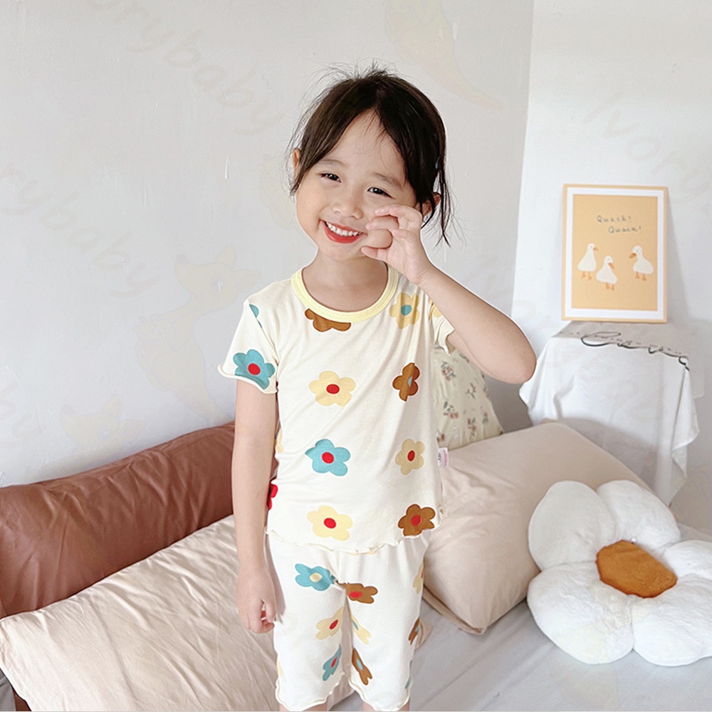 Ivorybaby Set piyama anak perempuan Baju tidur piyama anak karakter