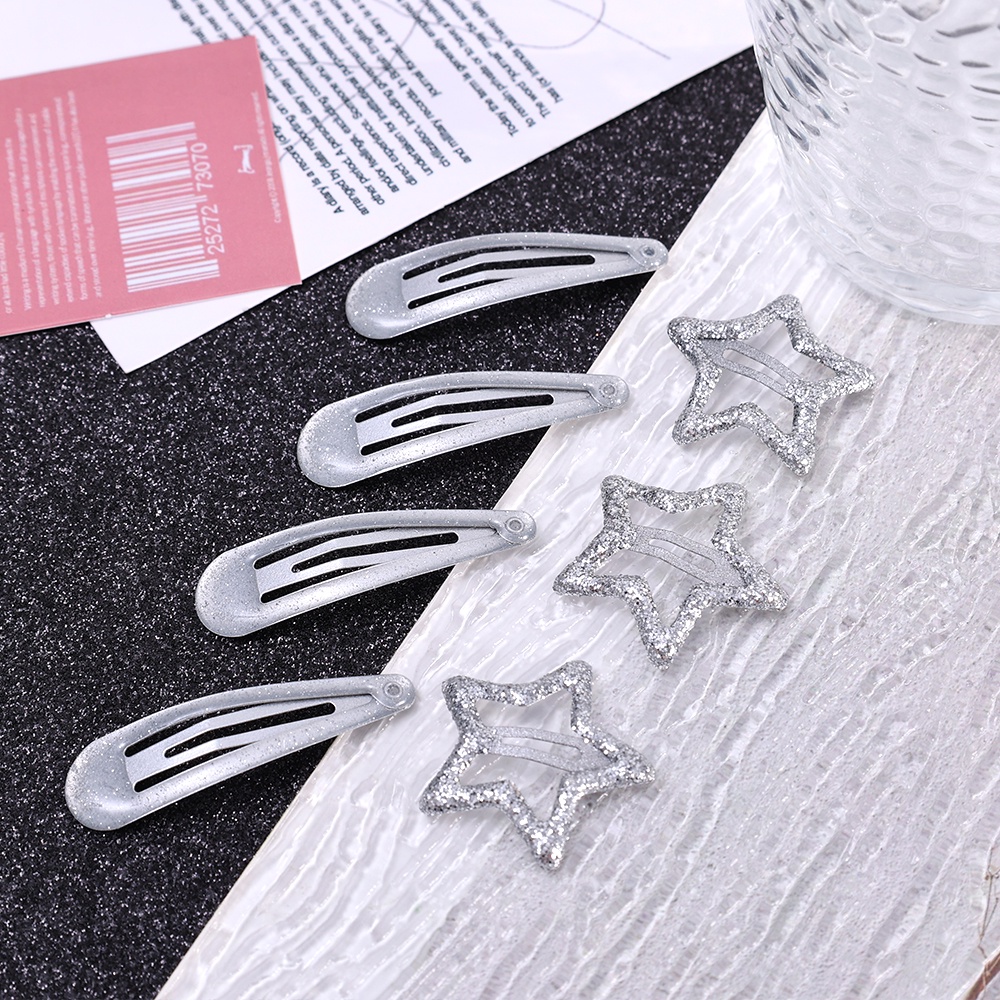 Grosir/y2k Style Women Hair Clip/Hot Girls Vintage Pentagram Star Hip Hop Hairpin/Ladies Simple Hair Pin/Jepit BB Cewek/Aksesoris Rambut Elegan